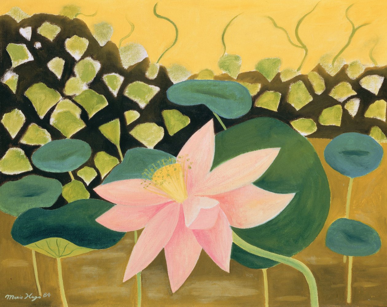 Lótuszvirág, 1984 alkotó: Marie Hugo