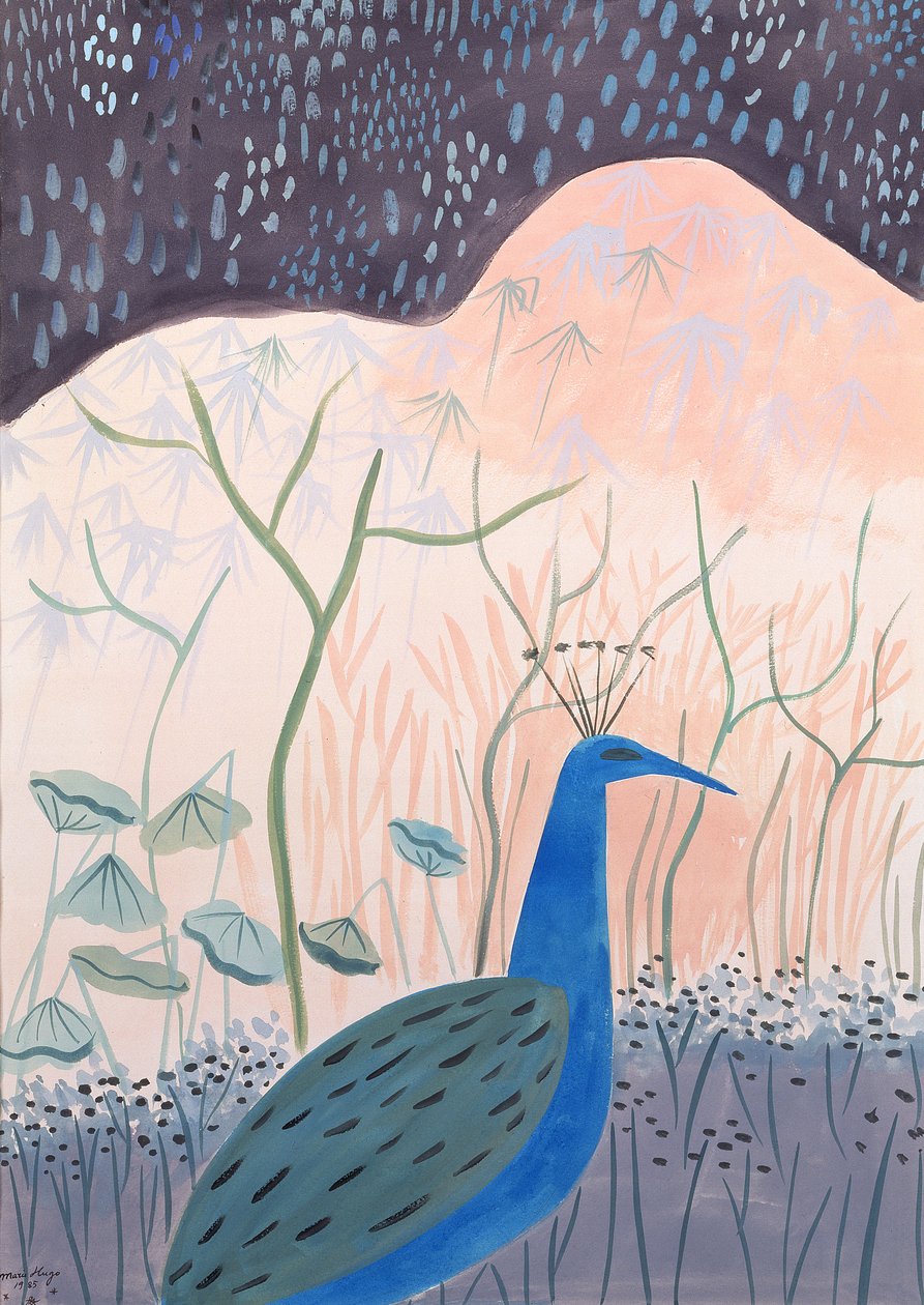Arany és ezüst páva, 1985 alkotó: Marie Hugo
