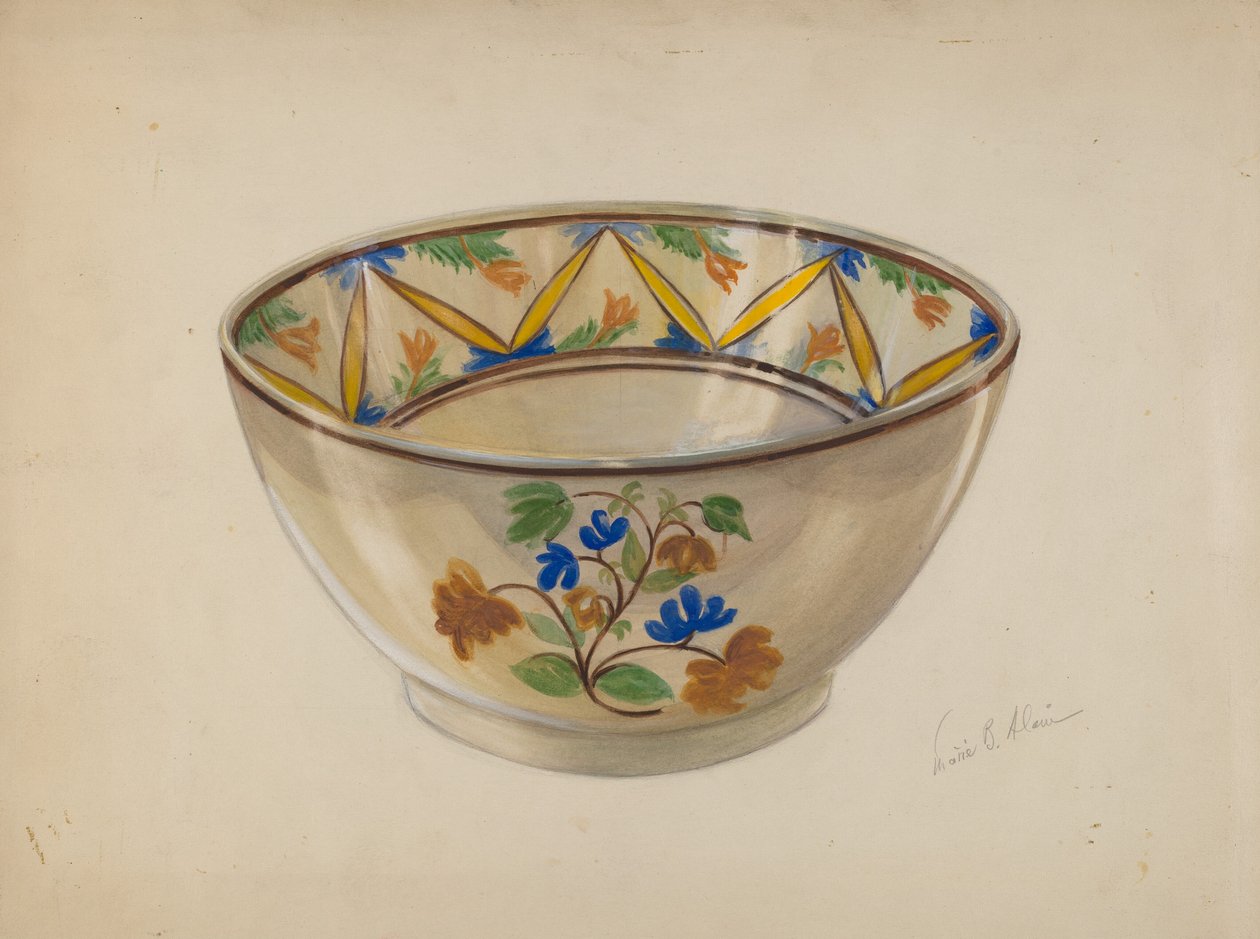 Tál, c. 1936. alkotó: Marie Alain