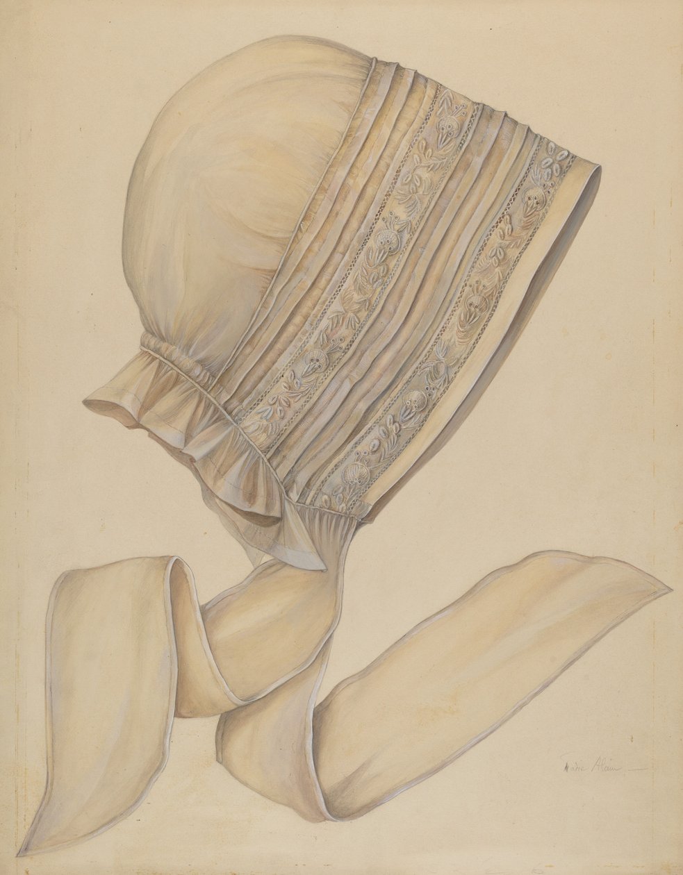 Éjszakai sapka, c. 1939. alkotó: Marie Alain