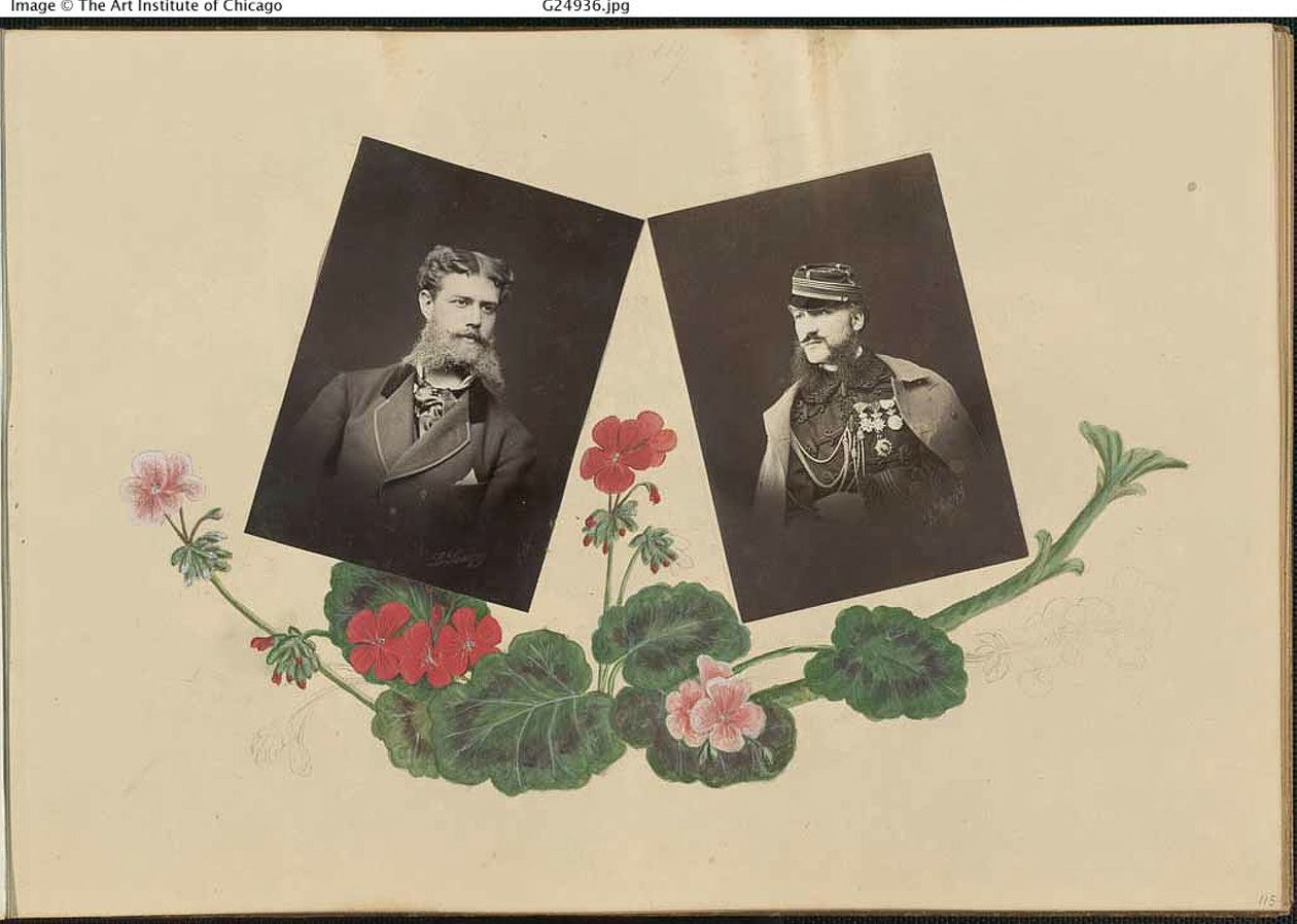 A Madame B album, 1870-es évek. alkotó: Marie Blanche Hennelle Fournier