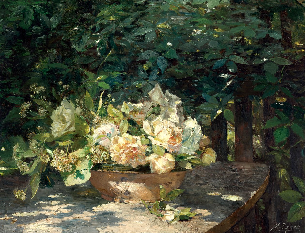 A lugasban alkotó: Marie Egner