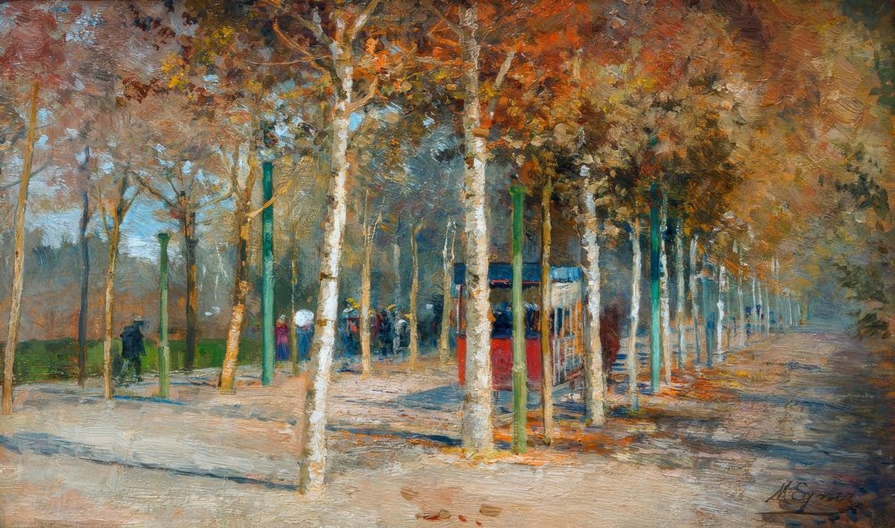Villamos a Lidón alkotó: Marie Egner