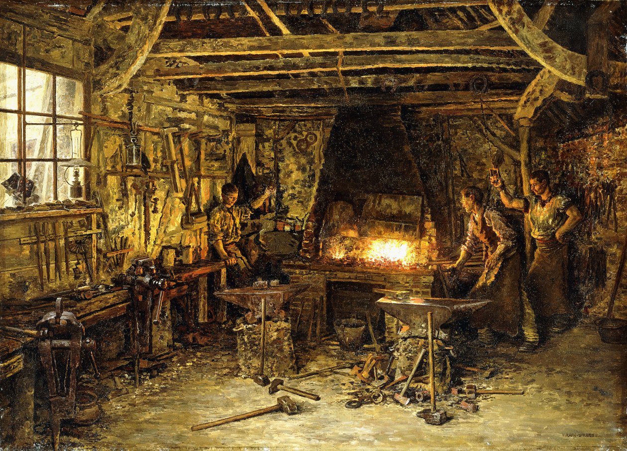 Üvegesek, alkotó: Marie Francois Firmin Girard