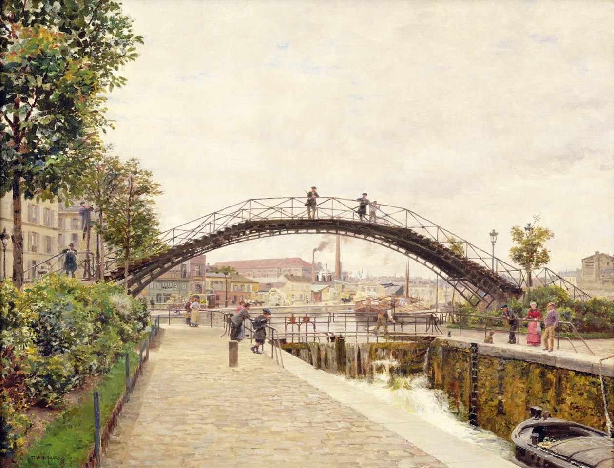 A Saint-Martin-csatorna alkotó: Marie Francois Firmin Girard