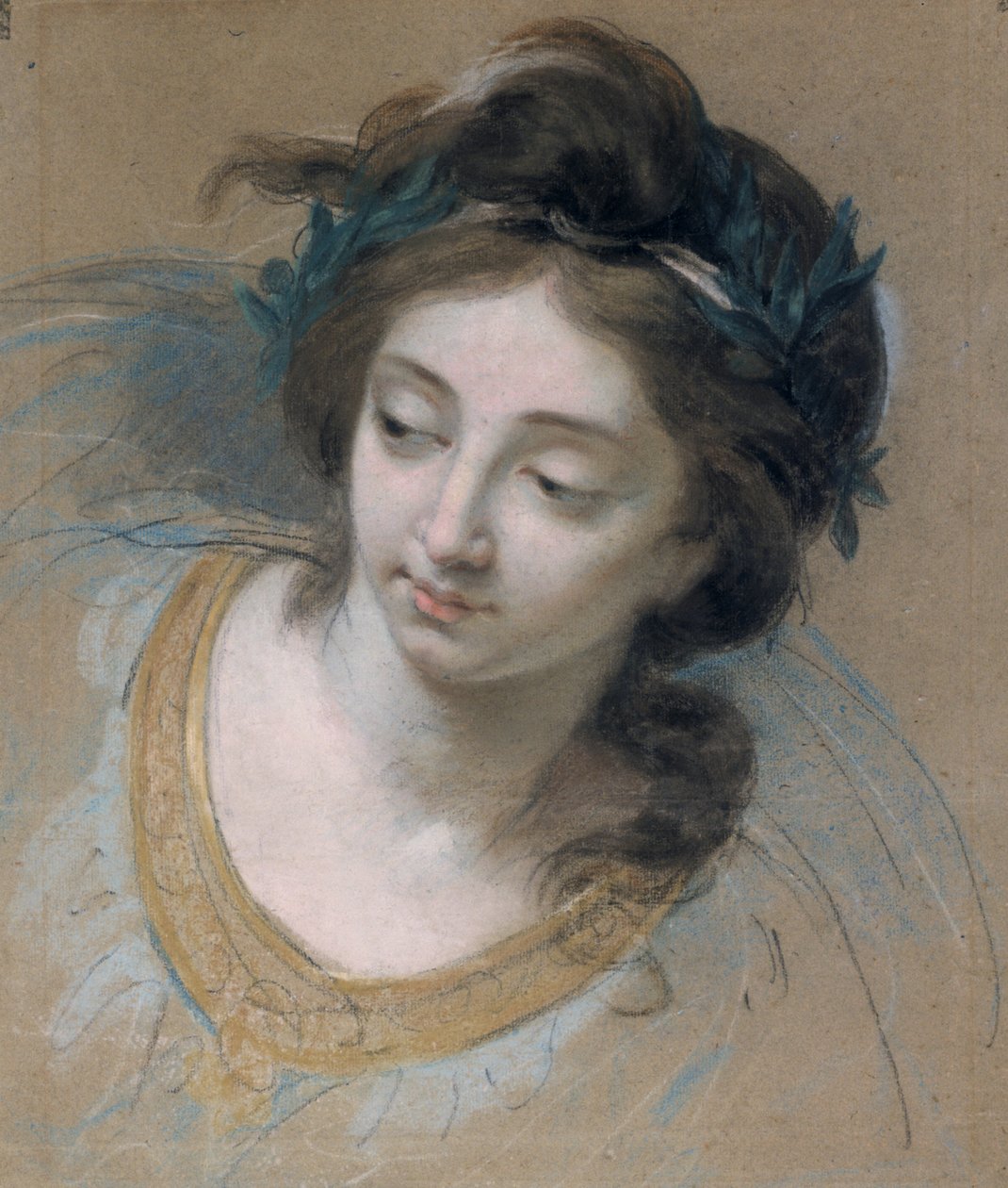 "Női fej", 1780. alkotó: Marie Louise Élisabeth Vigée Lebrun