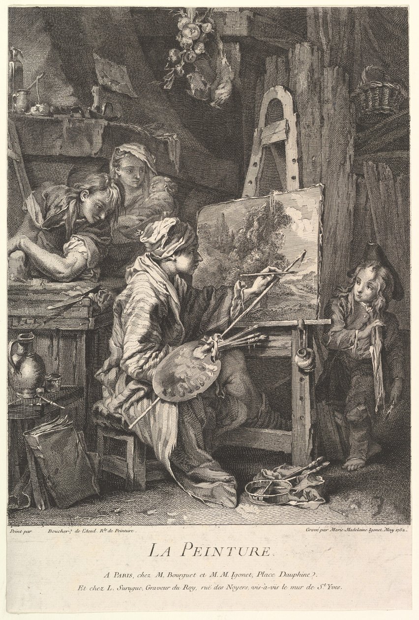 Festmény, 1752. alkotó: Marie Madeleine Igonet