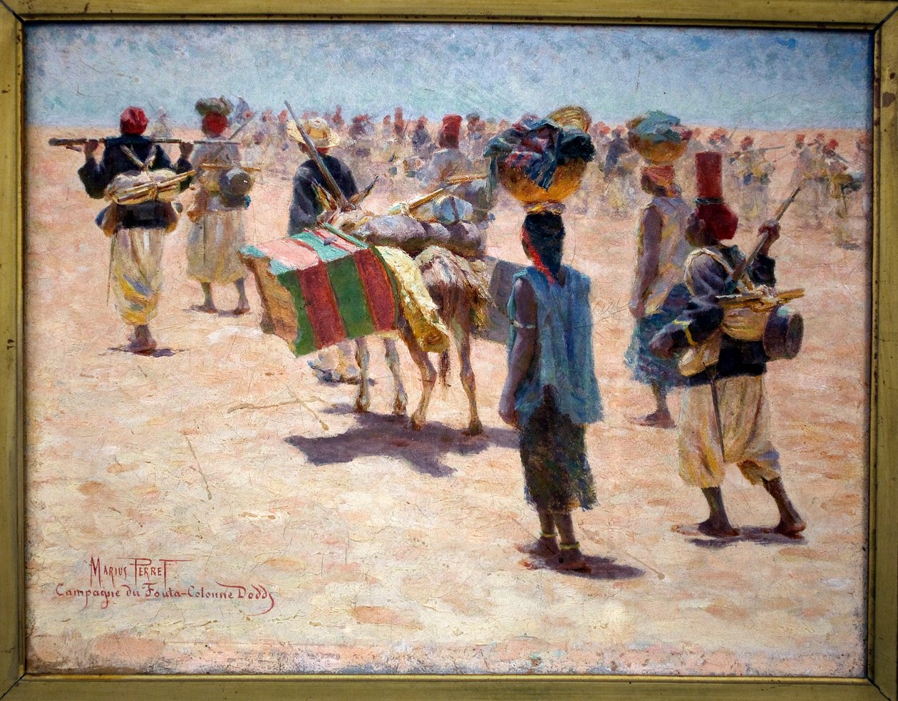 A szenegáli lövészek, 1890 körül alkotó: Marius Perret