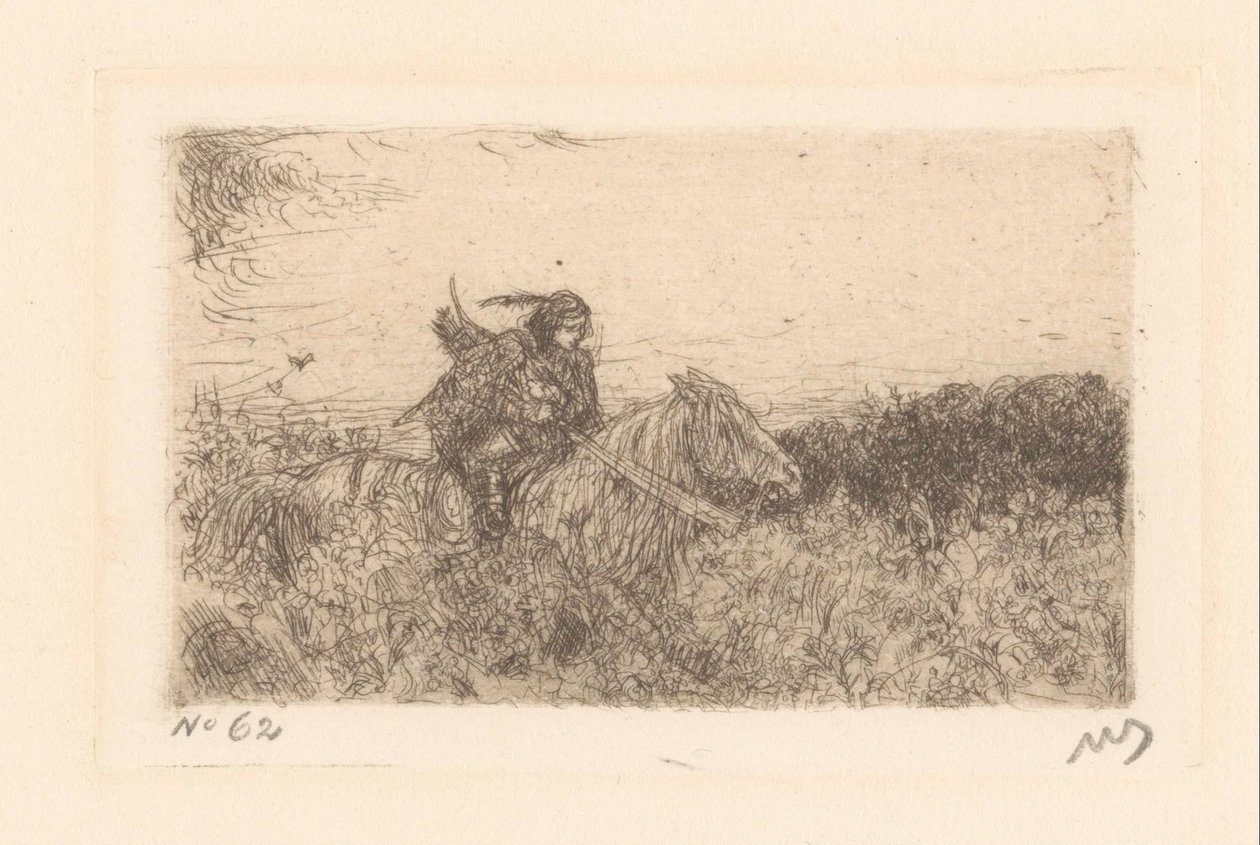 Lovas alkotó: Marius Bauer (signed by artist)