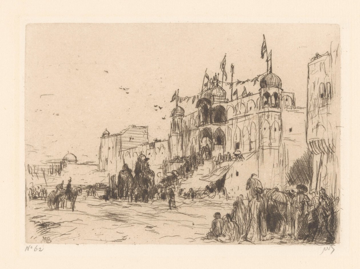 Utca Jeypore-ban alkotó: Marius Bauer (signed by artist)