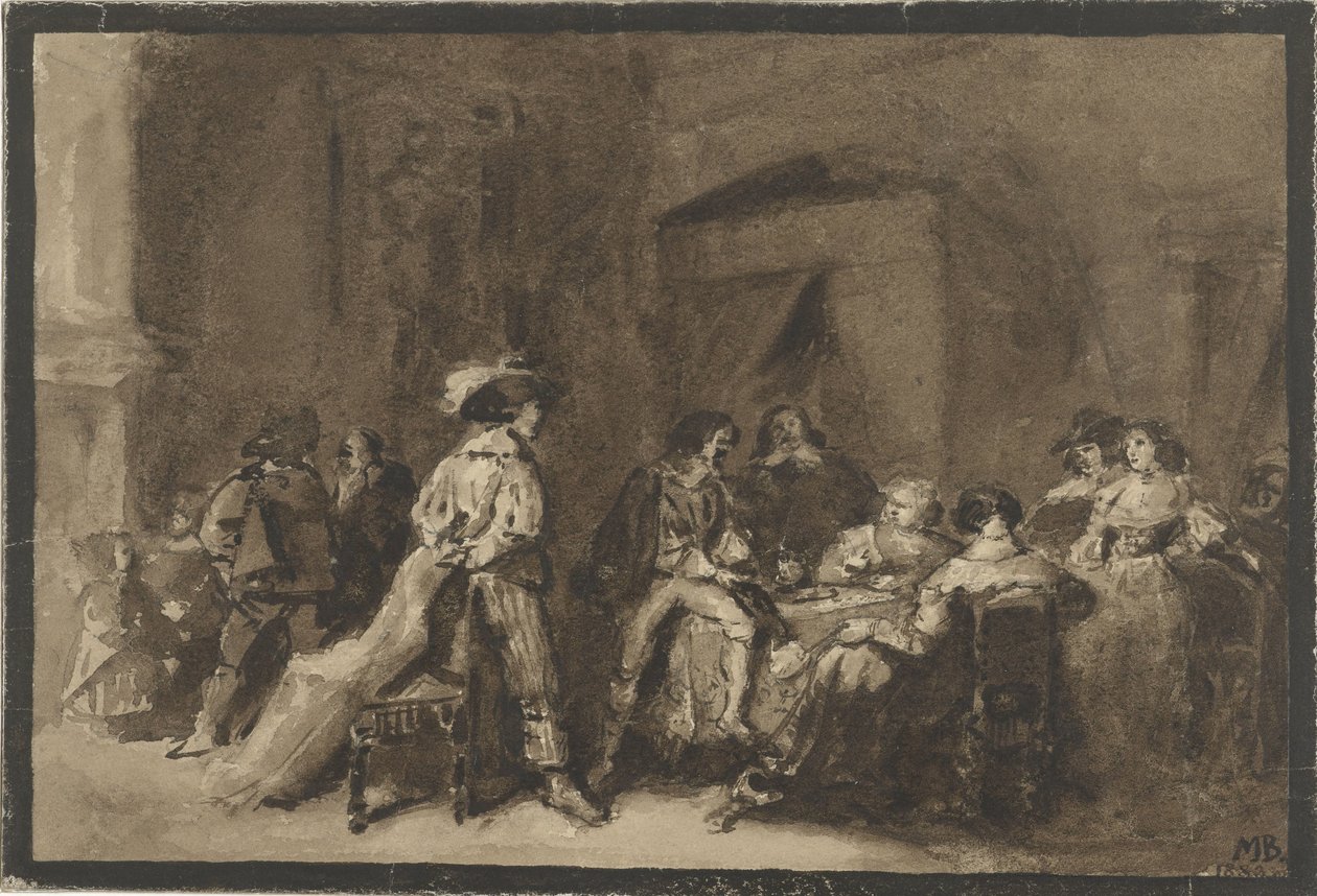 Történelmi jelenet alkotó: Marius Bauer