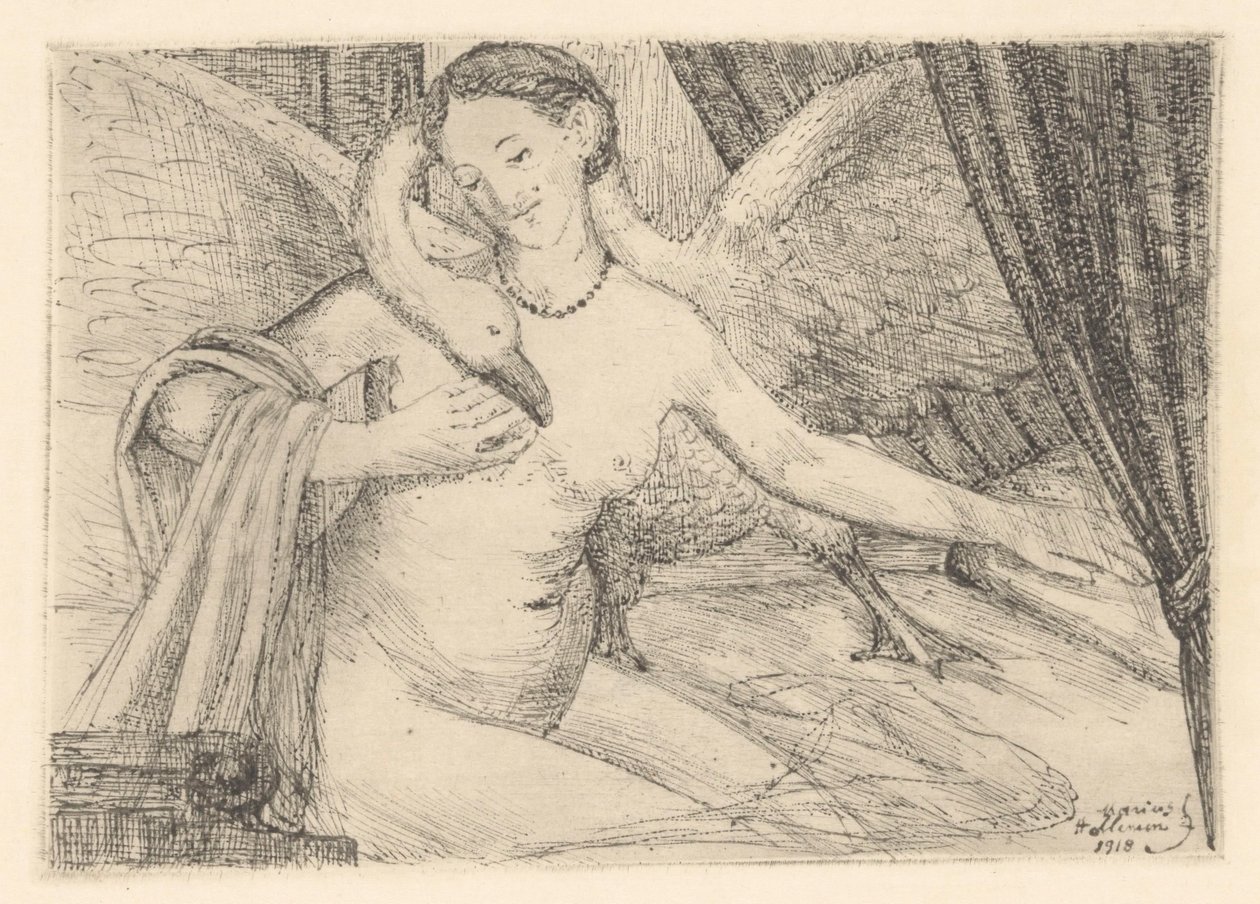 Léda és a hattyú alkotó: Marius Holleman