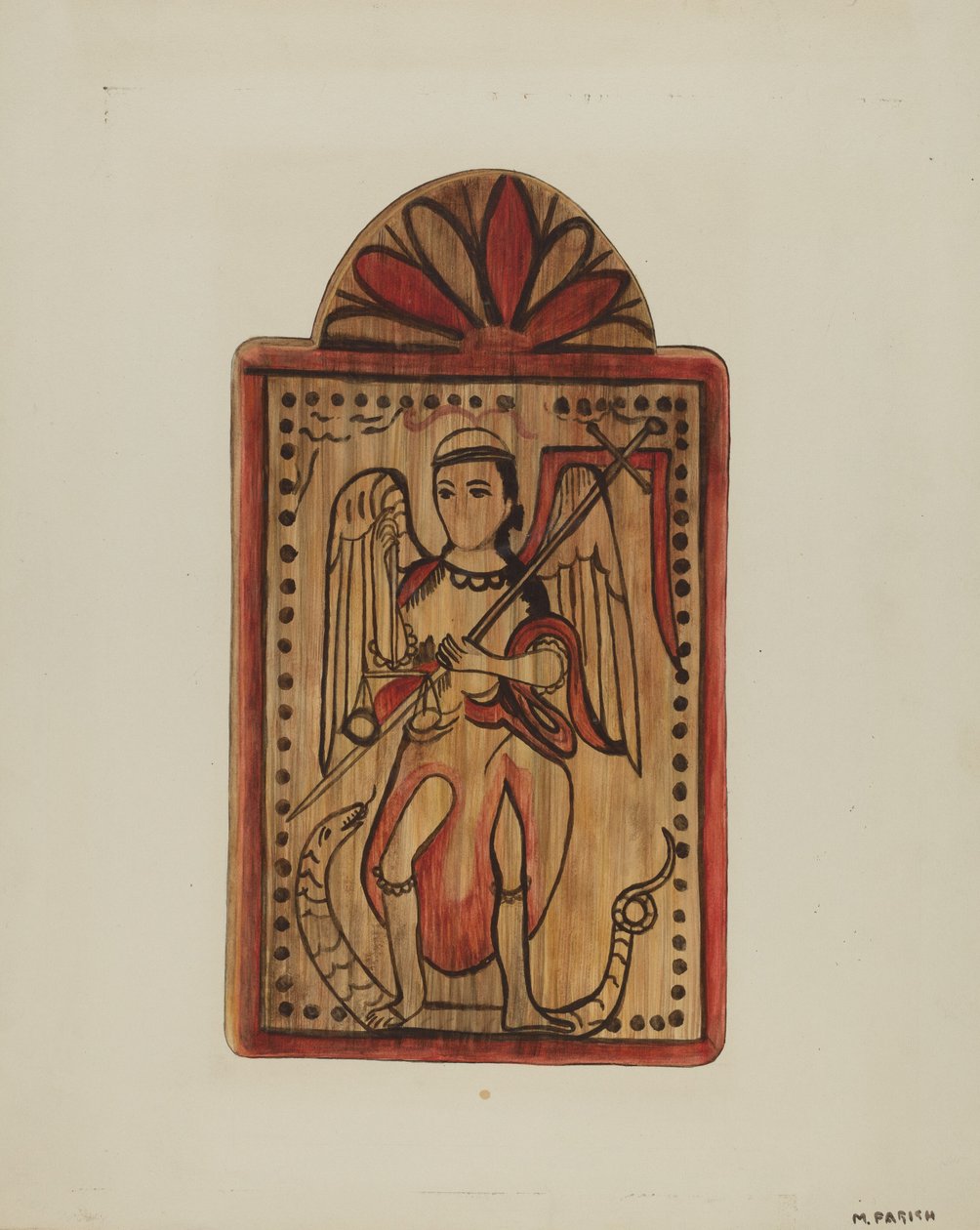 Santo St. Michael, c. 1939. alkotó: Marjery Parish