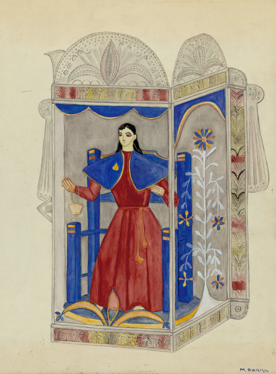 Tin Nicho Santo Ninóval, c. 1937. alkotó: Marjery Parish