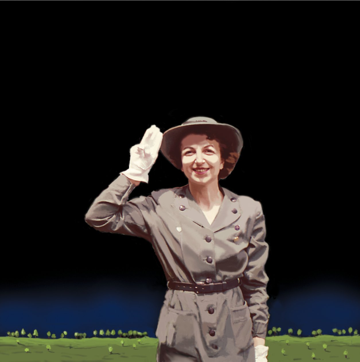 Cserkészvezető, 2008 (akril, vászon) alkotó: Marjorie Weiss
