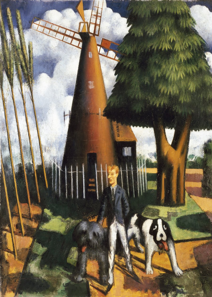 Gilbert Cannan és malma, 1916 alkotó: Mark Gertler