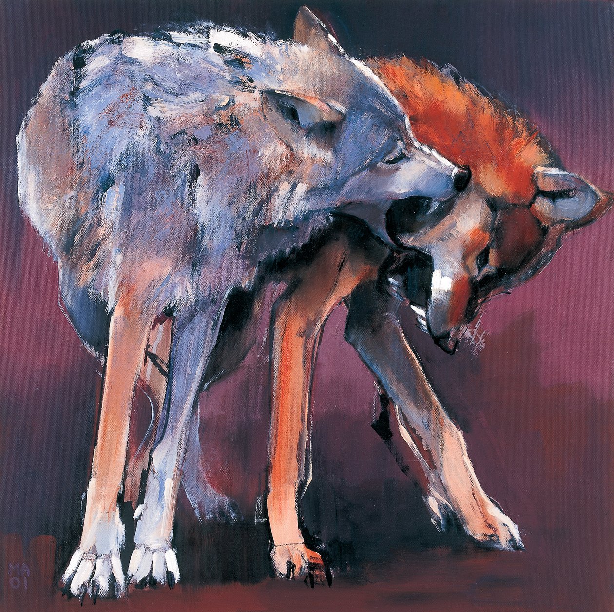 Két farkas, 2001 (lásd még: 275217) alkotó: Mark Adlington