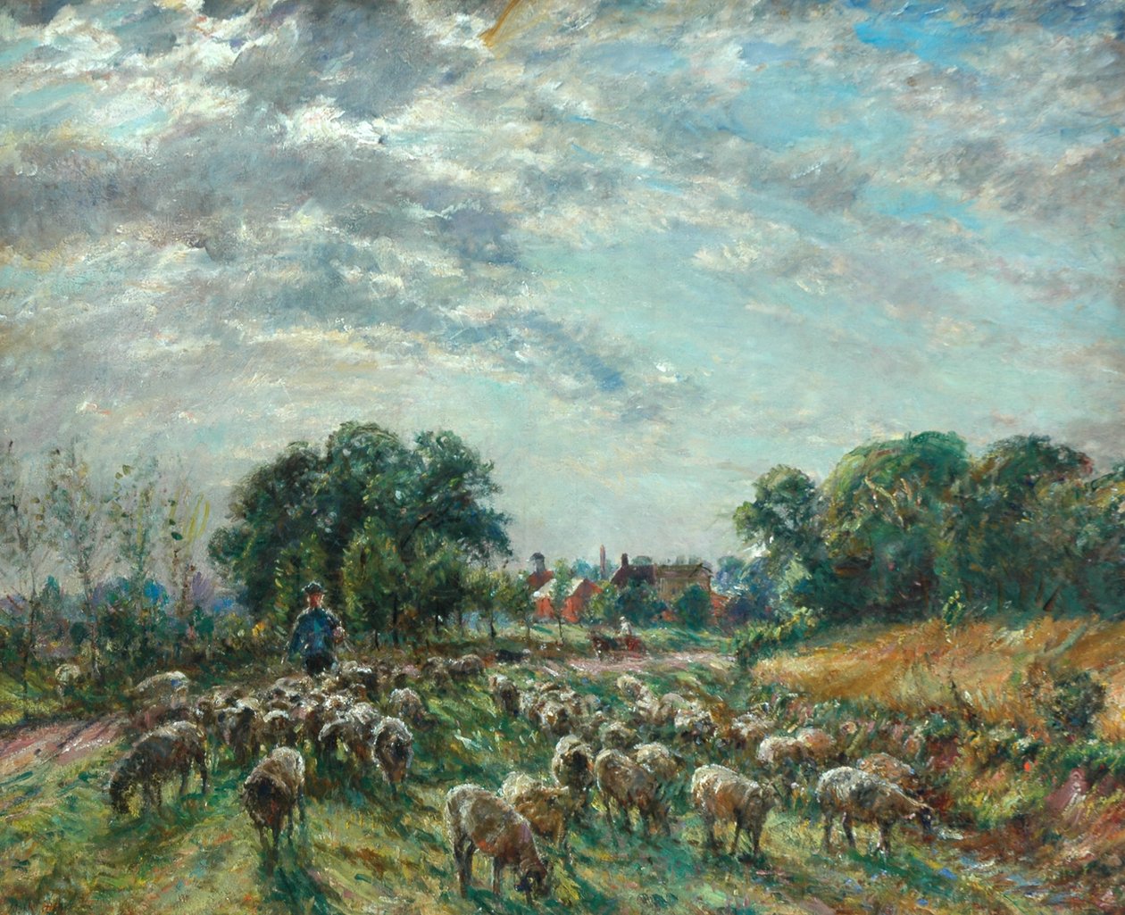 Az út Hatfield Heath felé, 1900 körül alkotó: Mark Fisher