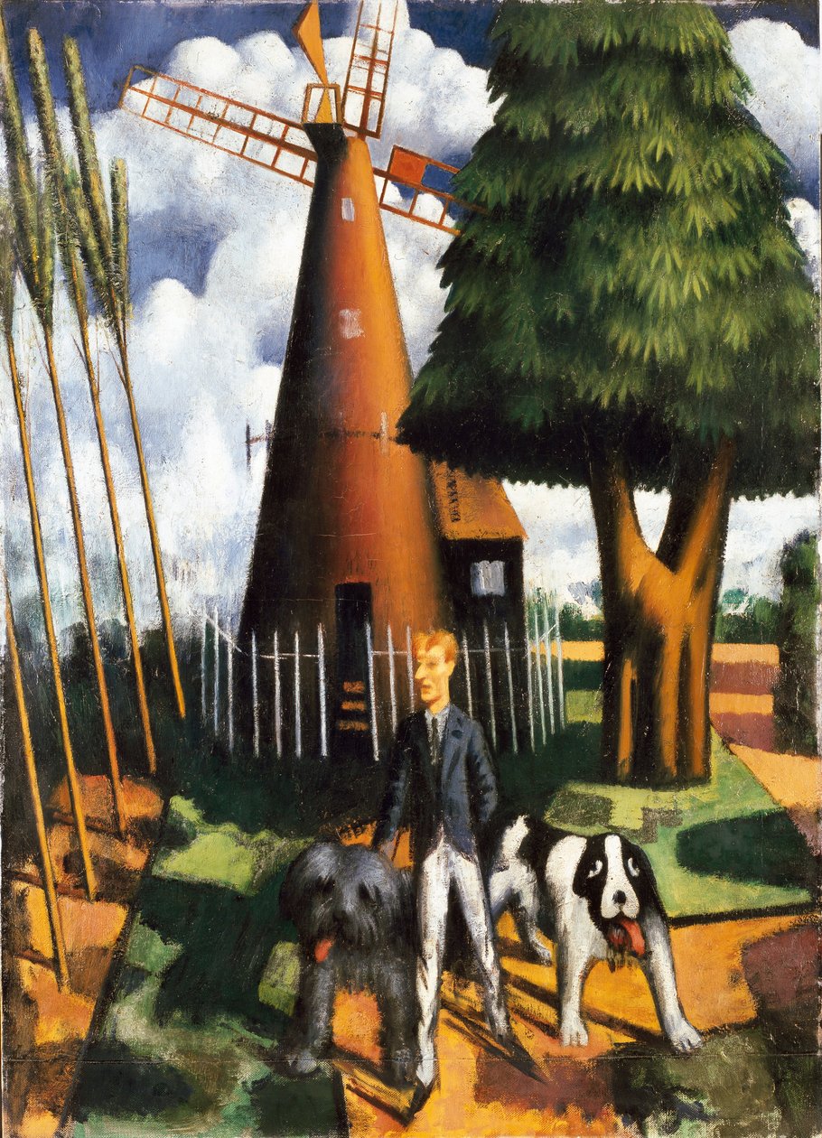Gilbert Cannan és malma, 1916 alkotó: Mark Gertler