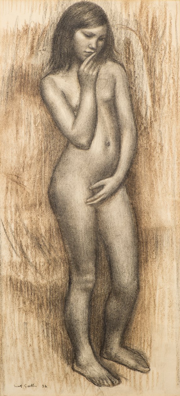 Tanulmány egy álló fiatal lányról alkotó: Mark Gertler