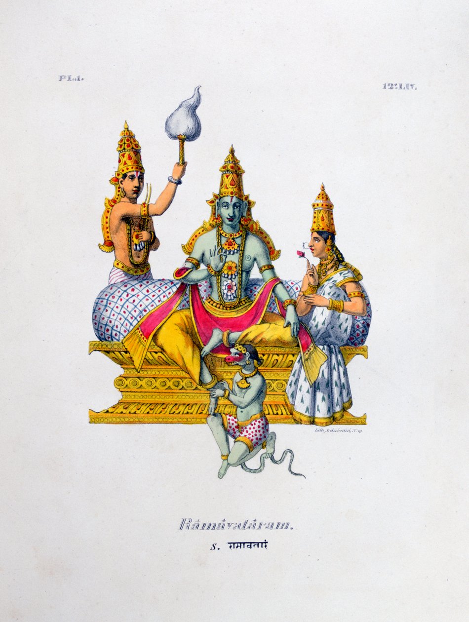 Ramavataram, 1828 alkotó: Marlet et Cie