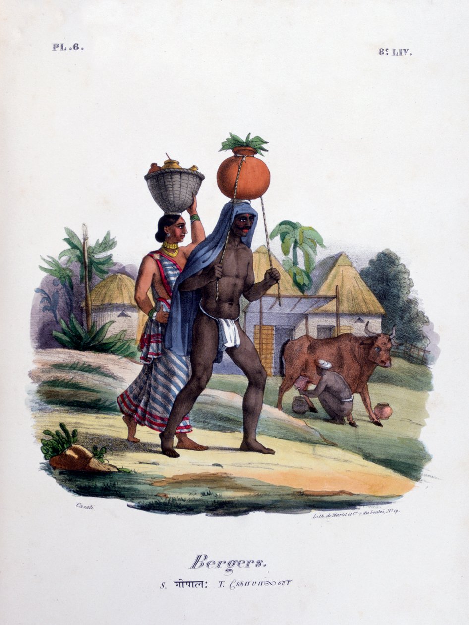 Pásztorok, 1828 alkotó: Marlet et Cie