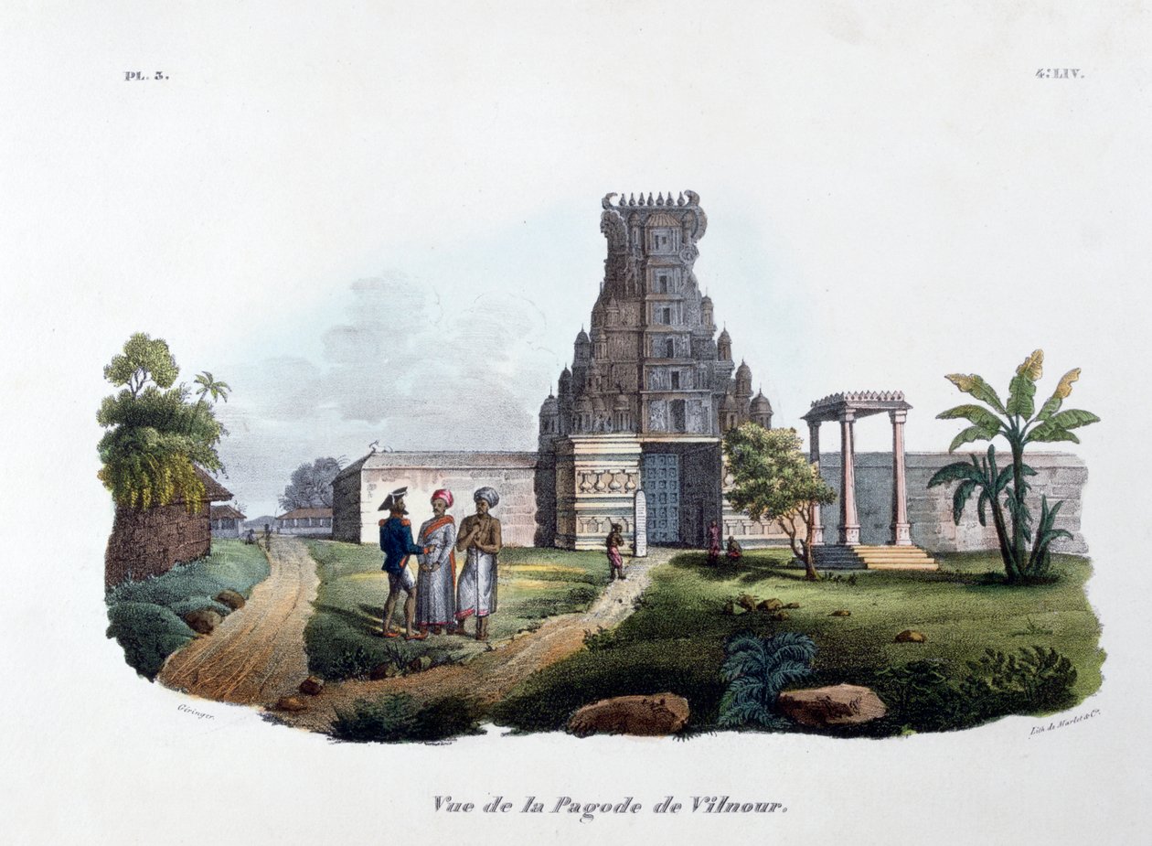 A vilnouri pagoda, 1828 alkotó: Marlet et Cie