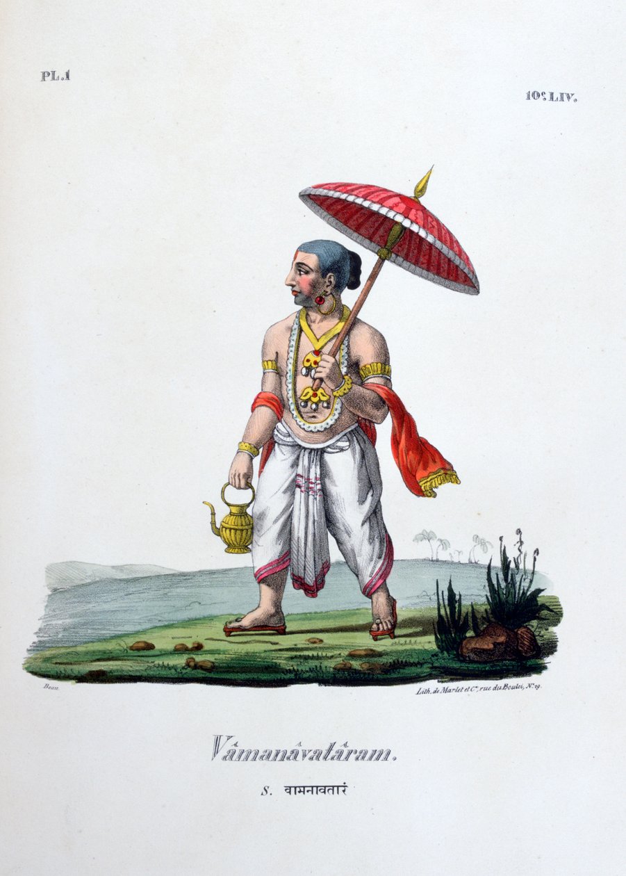 Vamanavataram törpe, 1828 alkotó: Marlet et Cie