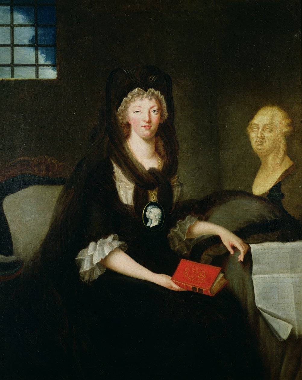 Marie-Antoinette (1755-93) a Conciergerie-ben alkotó: Marquise de Brehan