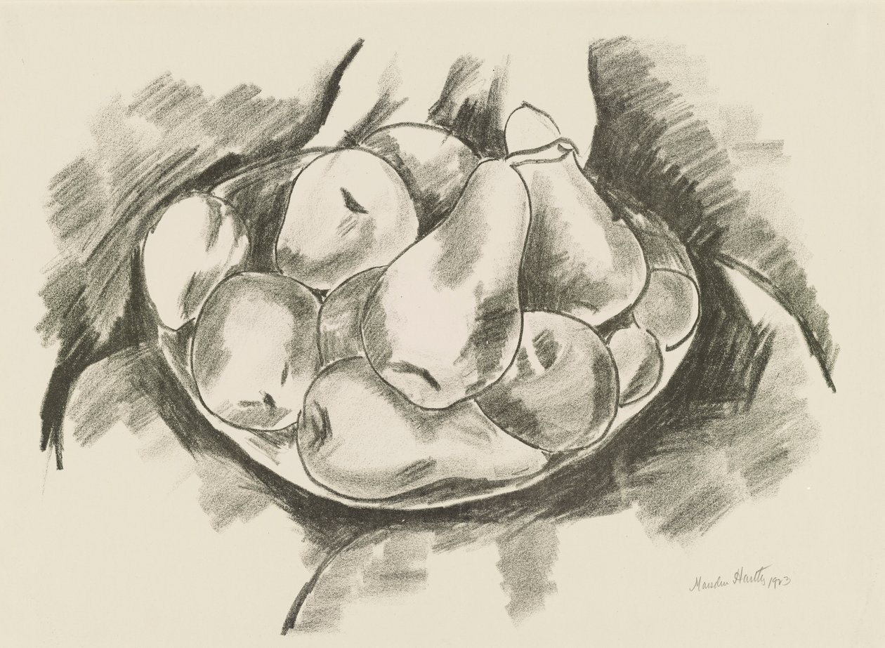 Alma és körte étel alkotó: Marsden Hartley