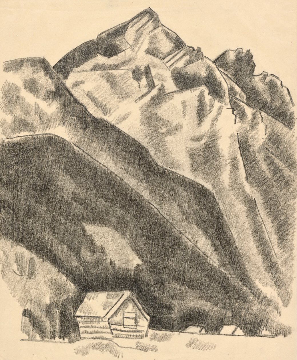 Hegyi táj (Garmisch Partenkirchen) alkotó: Marsden Hartley