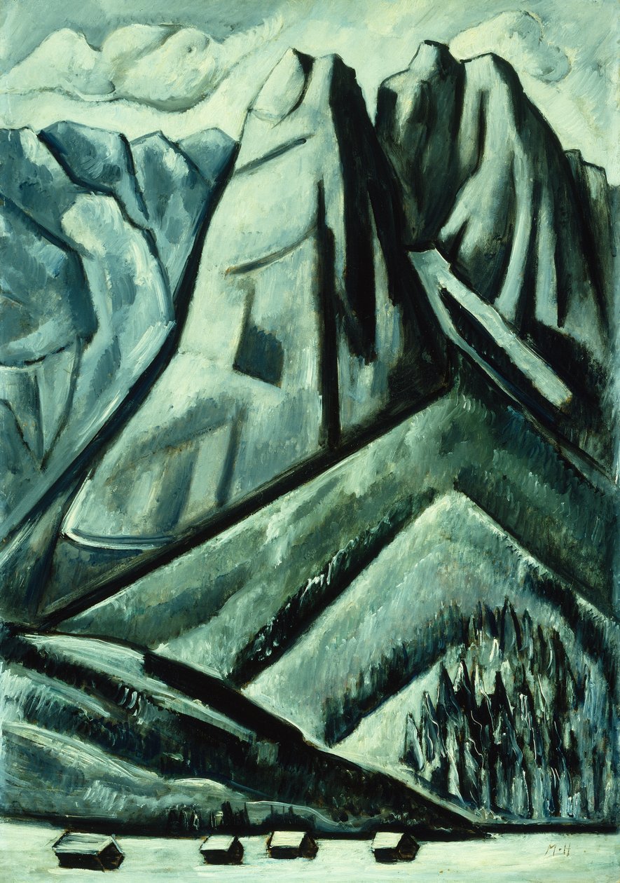 Garmisch hegyei alkotó: Marsden Hartley
