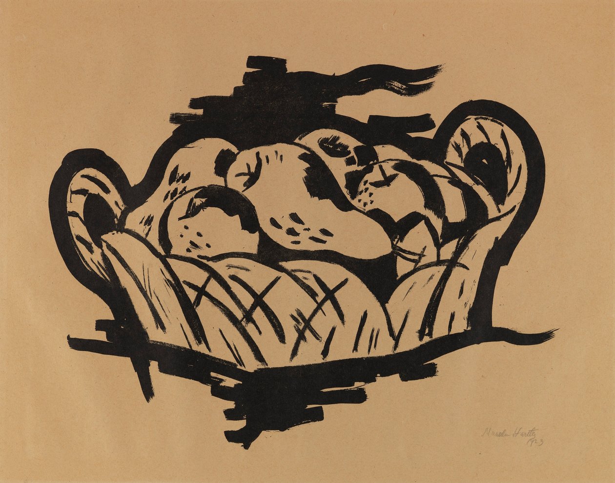 Körte a kosárban alkotó: Marsden Hartley