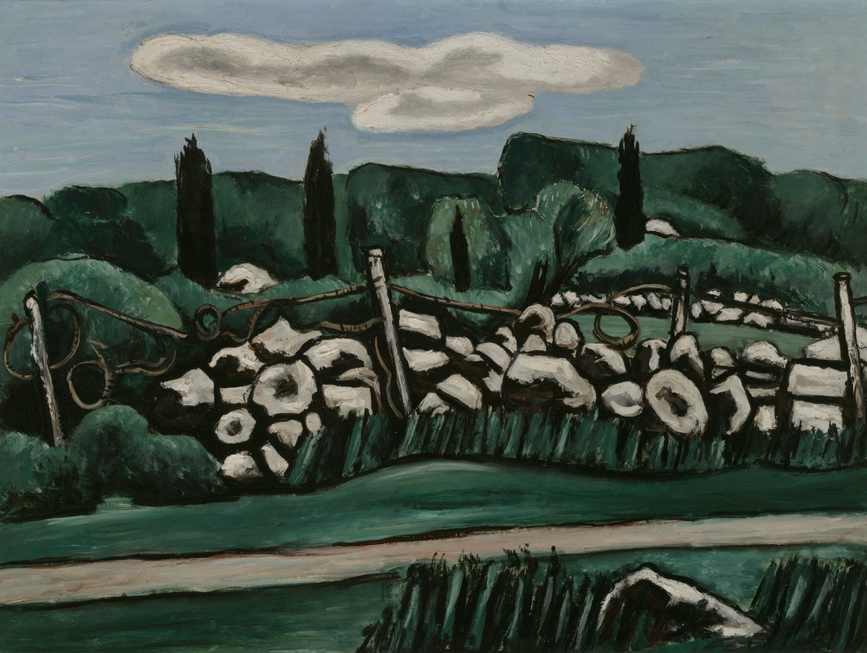 Az utolsó kőfalak, Kutyaváros alkotó: Marsden Hartley