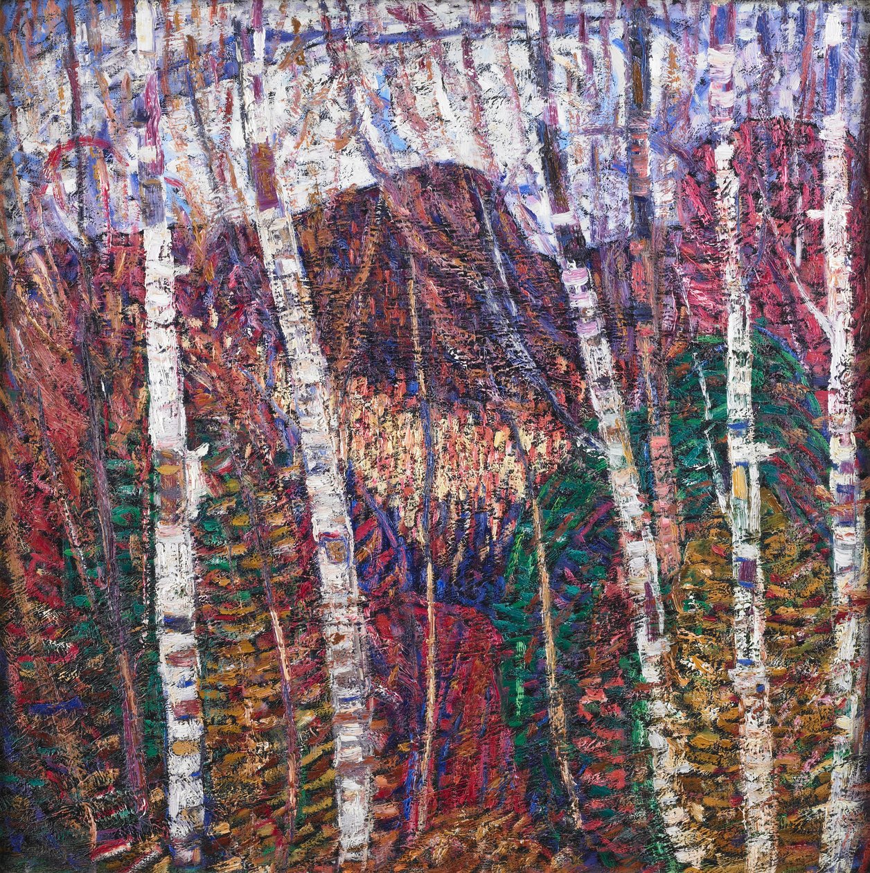 Fehér nyírfák alkotó: Marsden Hartley