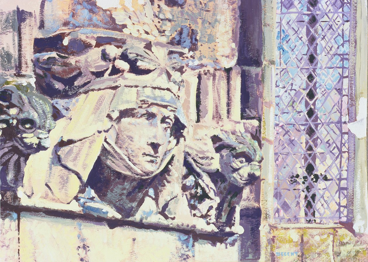 Az emlékek erodálása, 1996 (guache) alkotó: Martin Decent