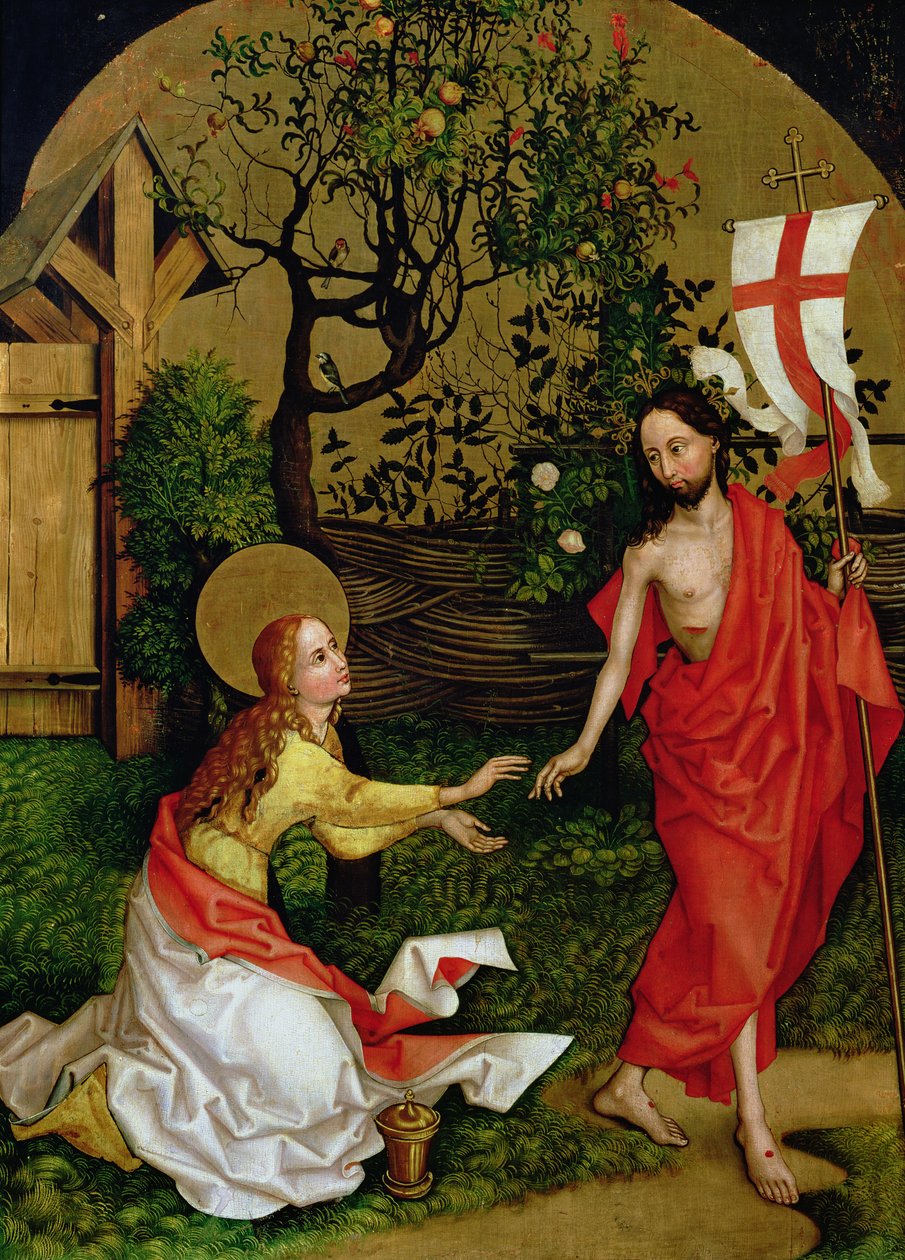 Dominikánusok oltárképe: Noli Me Tangere, 1470-80 körül alkotó: Martin Schongauer