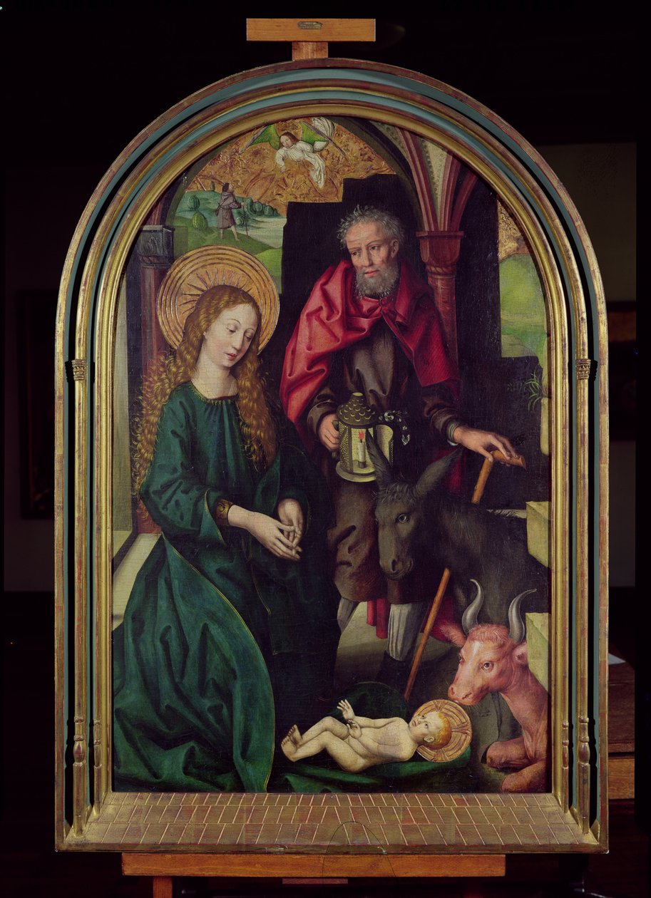 A születés, 1478 körül alkotó: Martin Schongauer