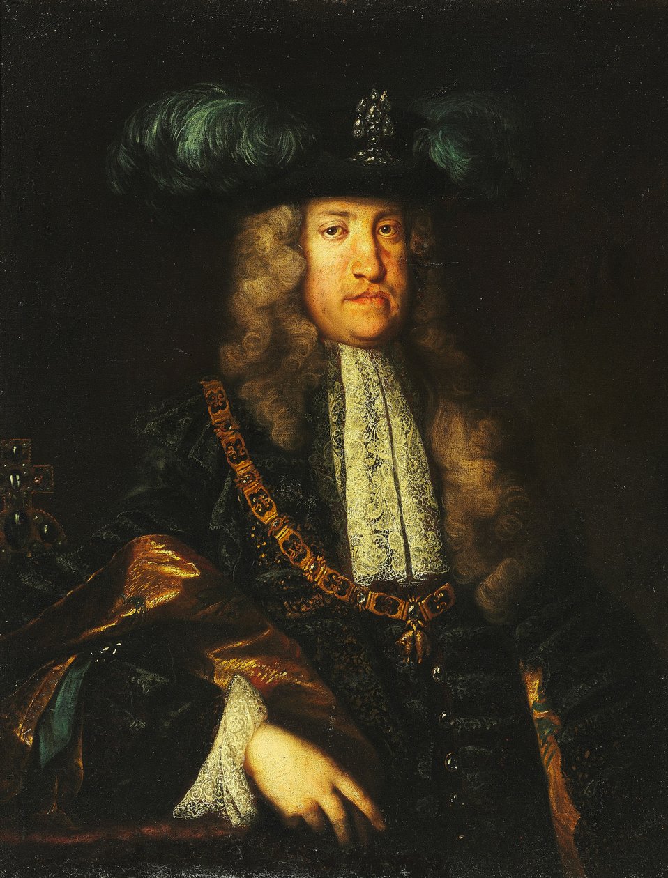 VI. Károly császár arcképe. alkotó: Martin II Mytens or Meytens
