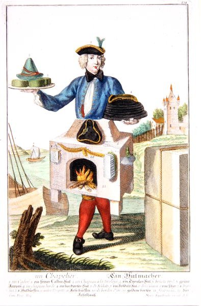 Egy Milliner (színes litó) alkotó: Martin Engelbrecht
