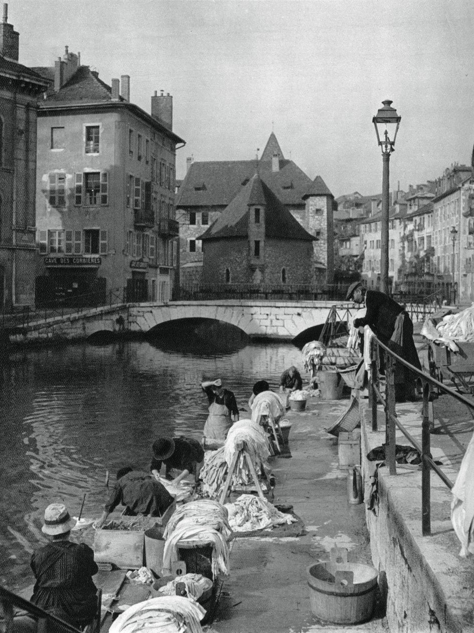 Thiou-csatorna, Annecy, Franciaország, 1937 alkotó: Martin Hurlimann