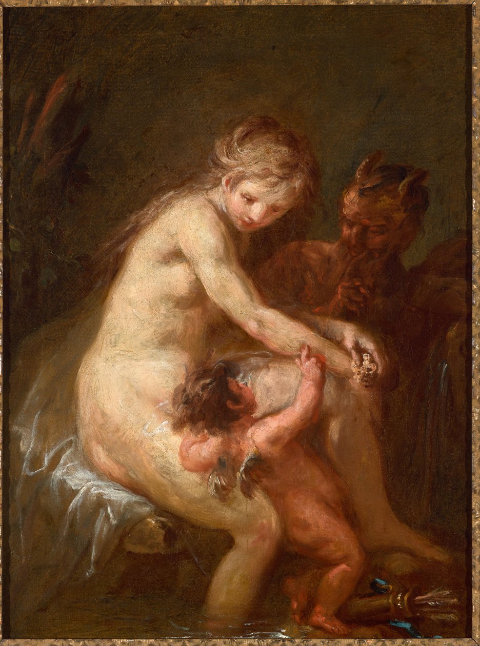 Nimfa és faun Ámorral alkotó: Martin Johann Schmidt