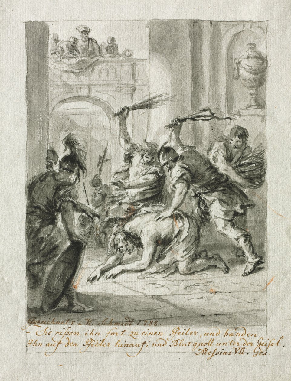 A zászlózás alkotó: Martin Johann Schmidt