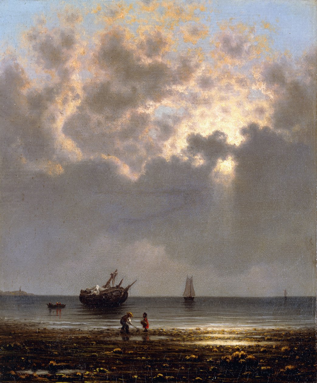 Nap áttör a felhőkön alkotó: Martin Johnson Heade