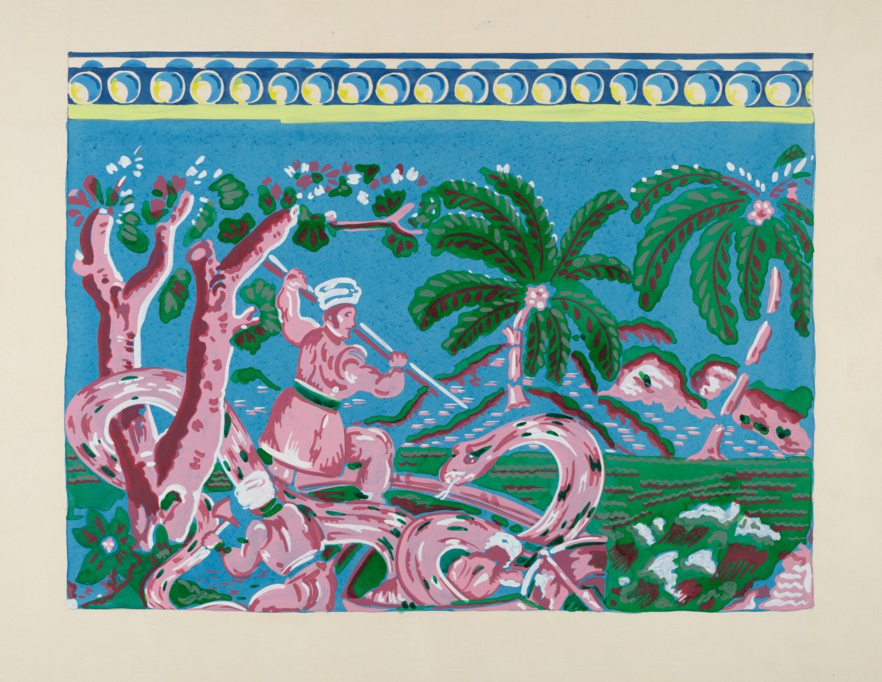 Bandbox papír, c. 1937. alkotó: Martin Partyka