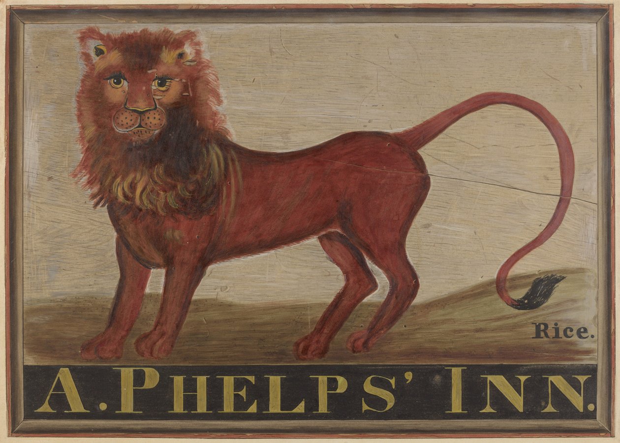 Red Lion Inn Sign, c. 1939. alkotó: Martin Partyka
