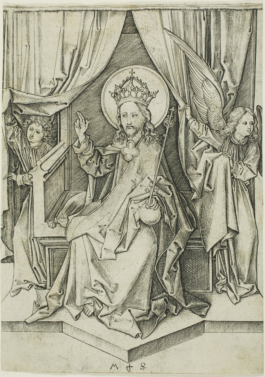 Krisztus trónol alkotó: Martin Schongauer