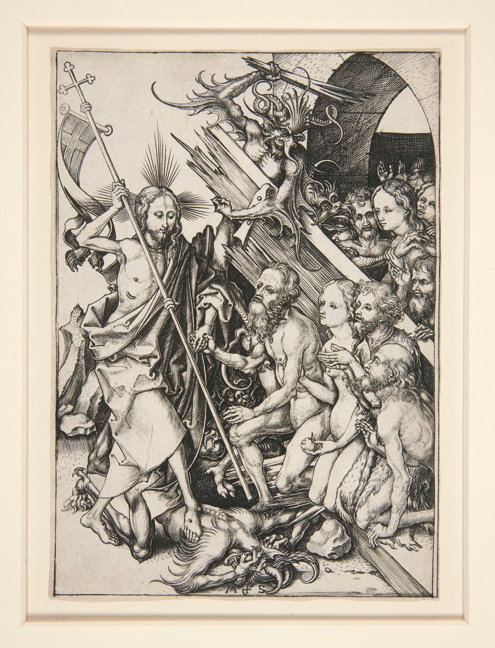 Krisztus Limbóban alkotó: Martin Schongauer