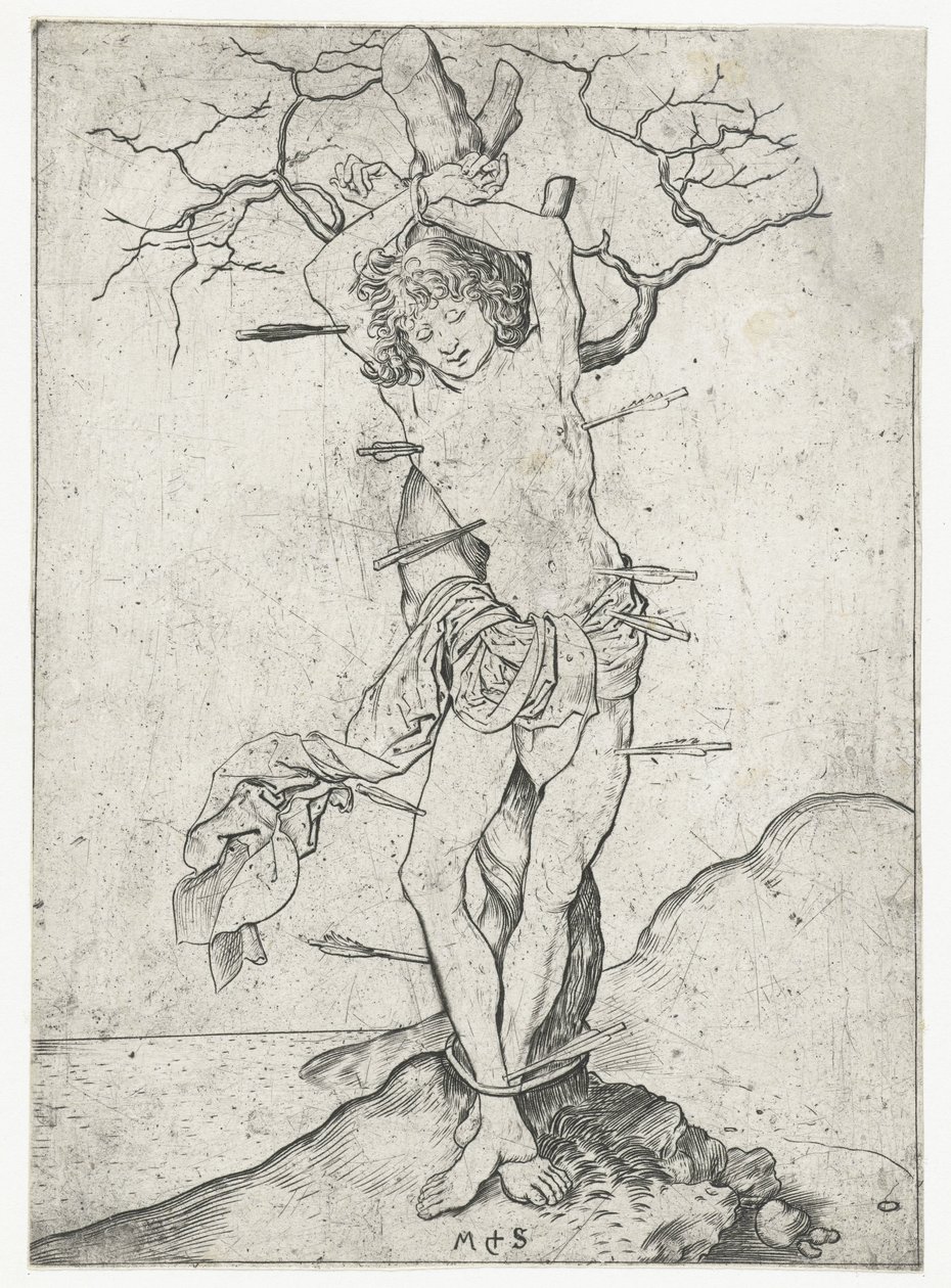 Szent Sebestyén alkotó: Martin Schongauer