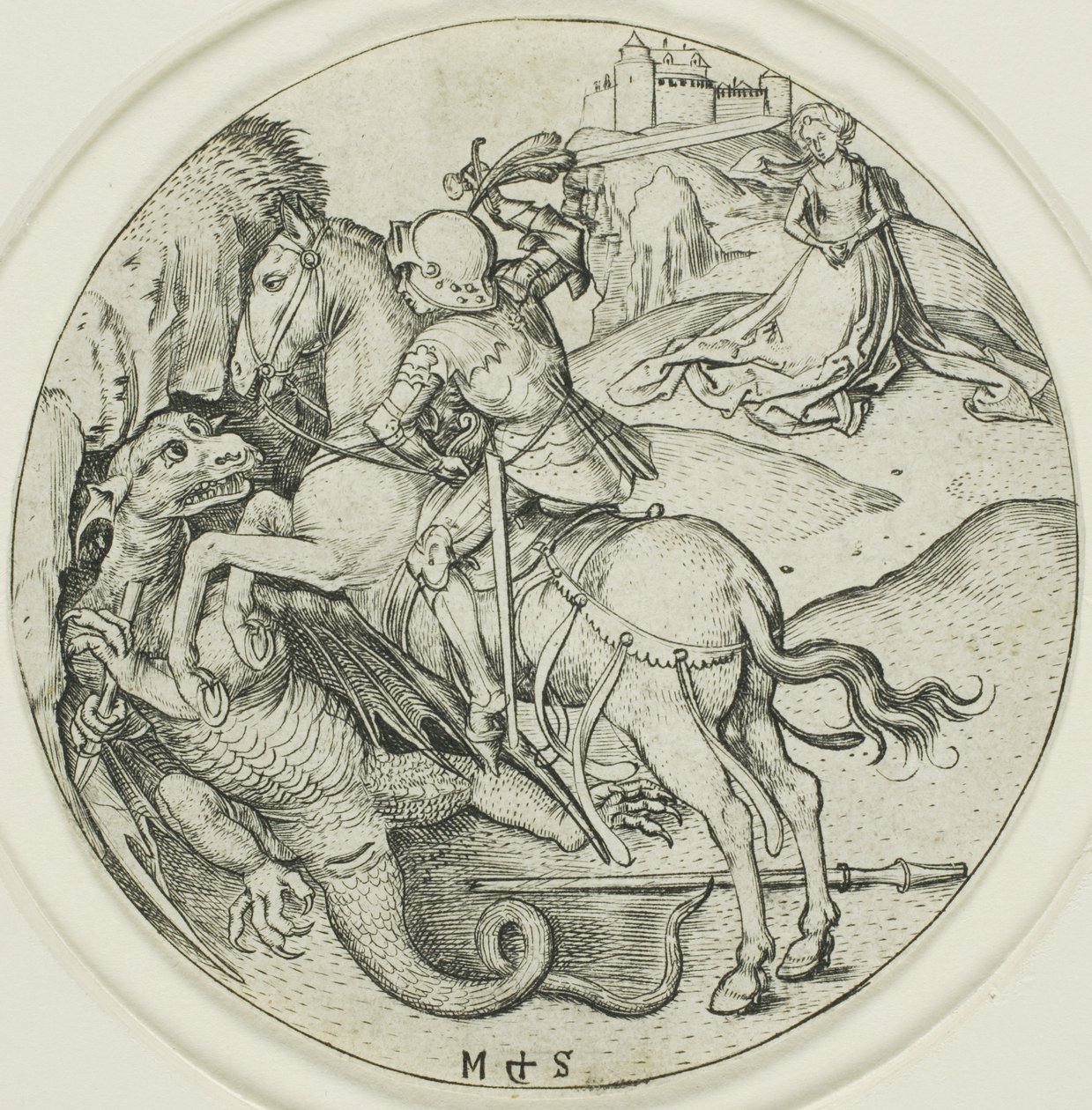 Szent György alkotó: Martin Schongauer